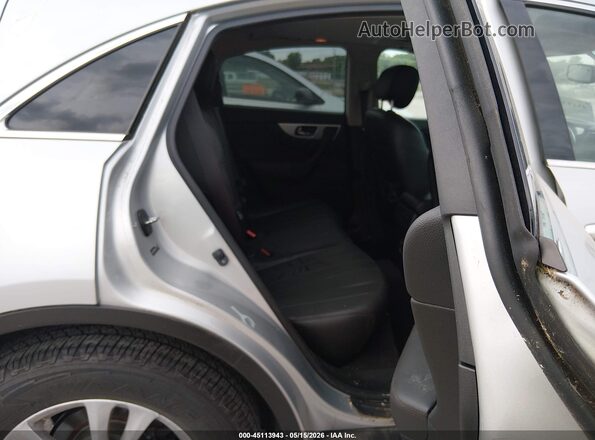JN8CS1MW4HM415200 2017 INFINITI QX70 Silver VIN sticker view