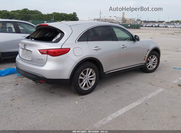 JN8CS1MW4HM415200 2017 INFINITI QX70 Silver Rear right