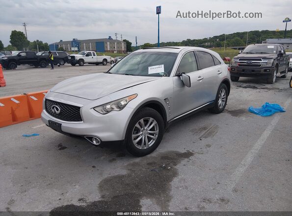 JN8CS1MW4HM415200 2017 INFINITI QX70 Silver Front left