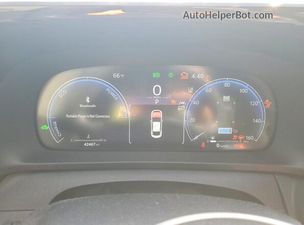 JTDAAAAF5P3009683 2023 TOYOTA LIMITED Red Vista del cuadro de instrumentos