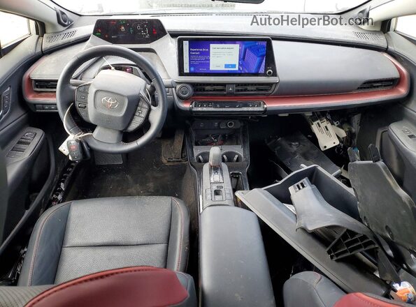 JTDACACU2R3030063 2024 TOYOTA PRIUS Silver Dashboard view