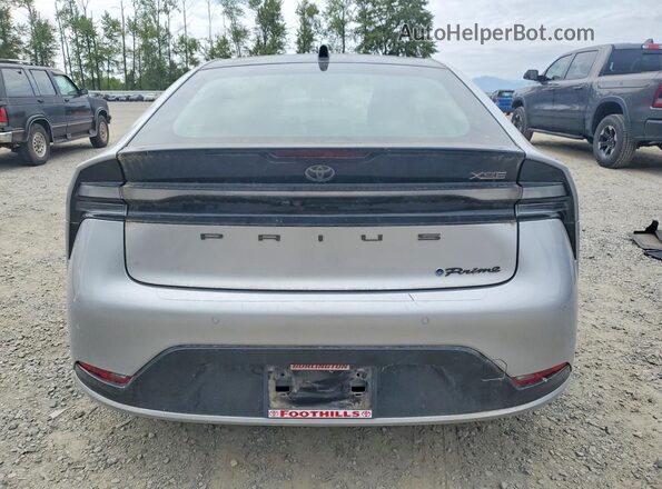 JTDACACU2R3030063 2024 TOYOTA PRIUS Silver Rear view