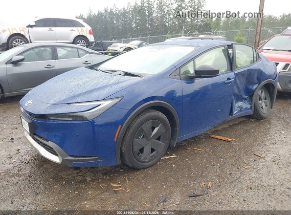 JTDACACU3T3074936 2026 TOYOTA PRIUS Blue წინა მარცხენა ხედი სამი მეოთხედიდან