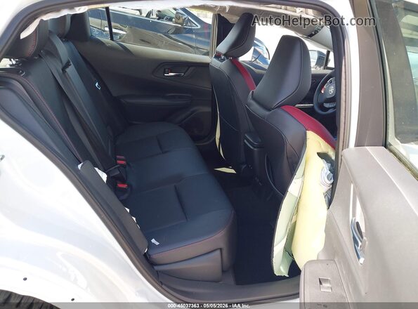 JTDACACUXT3074237 2026 TOYOTA PRIUS PLUG-IN HYBRID Белый Вид наклейки с VIN-кодом