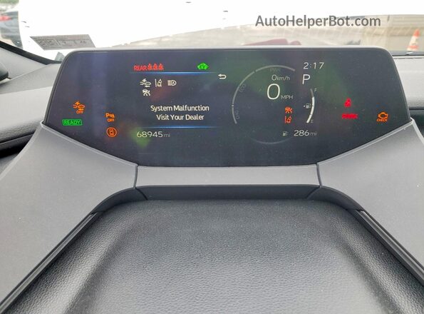 JTDADABU6P3004870 2023 TOYOTA PRIUS Белый Вид щитка приборов
