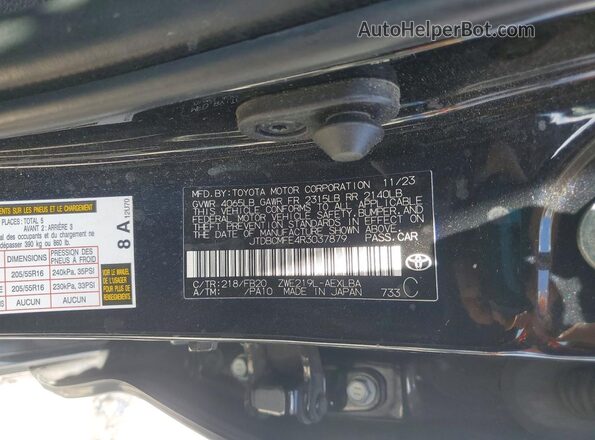JTDBCMFE4R3037879 2024 TOYOTA LL Black ძრავის განყოფილების ხედი