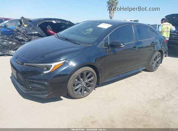 JTDBCMFE7S3095460 2025 TOYOTA COROLLA Черный Передняя левая четверть