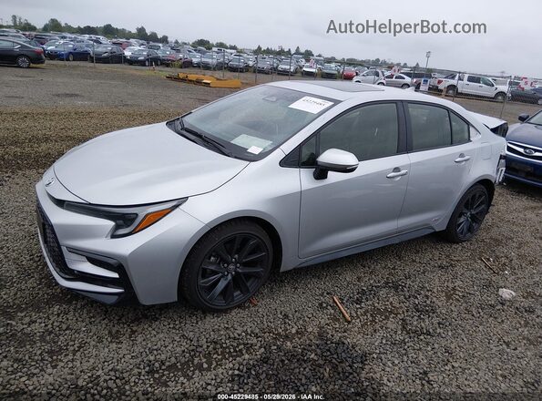 JTDBDMHE3S3021494 2025 TOYOTA COROLLA Silver Передня ліва чверть