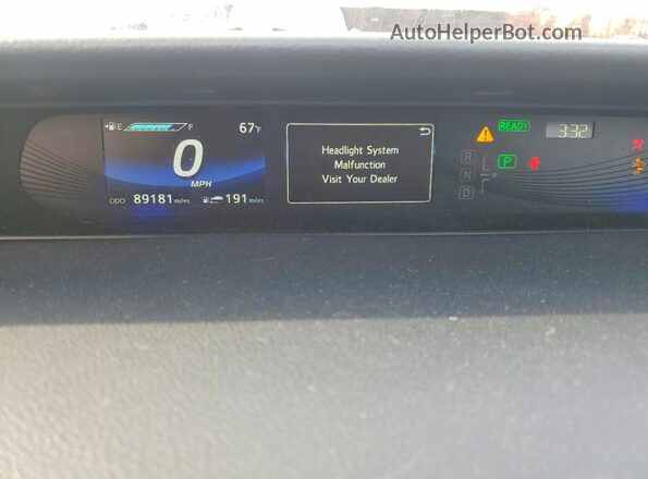 JTDBVRBD2KA005762 2019 TOYOTA MIRAI Blue Սարքավորումների վահանակի տեսք