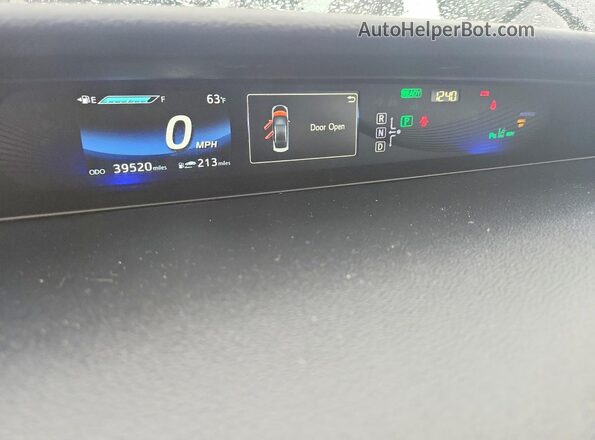 JTDBVRBD5HA001326 2017 TOYOTA MIRAI Blue Widok zestawu wskaźników