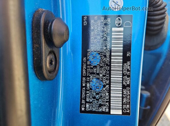 JTDBVRBD5HA001441 2017 TOYOTA MIRAI Blue ძრავის განყოფილების ხედი