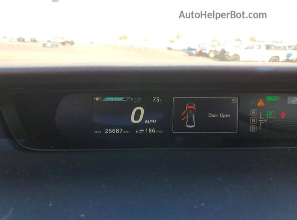 JTDBVRBD6GA000734 2016 TOYOTA MIRAI White Вид щитка приладів