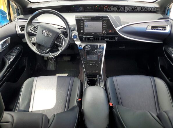 JTDBVRBD6KA006980 2019 TOYOTA MIRAI Blue Առջևի վահանակի տեսք