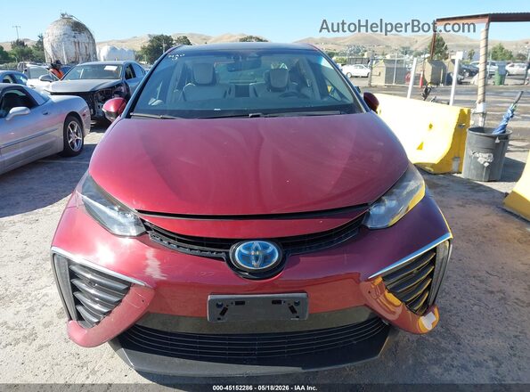 JTDBVRBD7HA001750 2017 TOYOTA MIRAI Red Вид щитка приладів