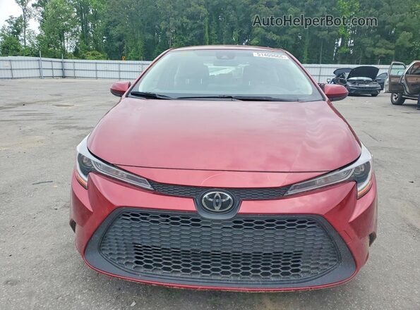 JTDEPMAE0NJ198583 2022 TOYOTA COROLLA Red წინა ხედი