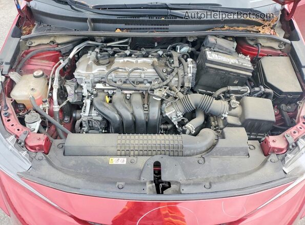 JTDEPMAE0NJ198583 2022 TOYOTA COROLLA Red უკანა სალონის ხედი