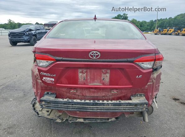 JTDEPMAE0NJ198583 2022 TOYOTA COROLLA Red უკანა ხედი