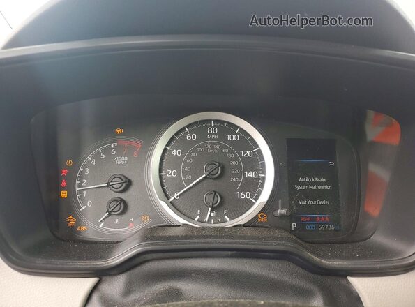 JTDEPMAE0NJ198583 2022 TOYOTA COROLLA Red ხელსაწყოთა პანელის ხედი