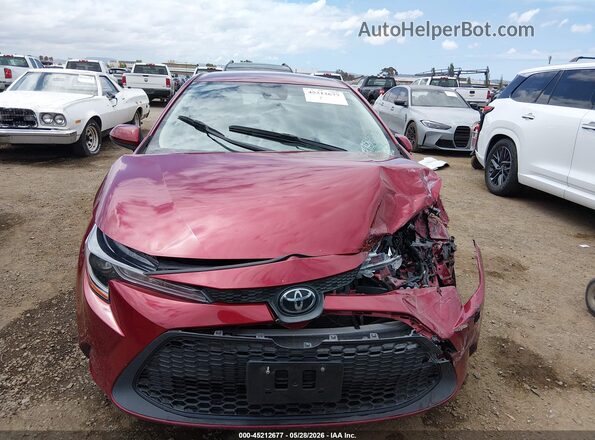 JTDEPMAE0NJ214510 2022 TOYOTA COROLLA Red Вид щитка приладів