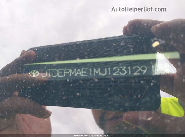 JTDEPMAE1MJ123129 2021 TOYOTA COROLLA White Շարժիչի բաժամունքի տեսք