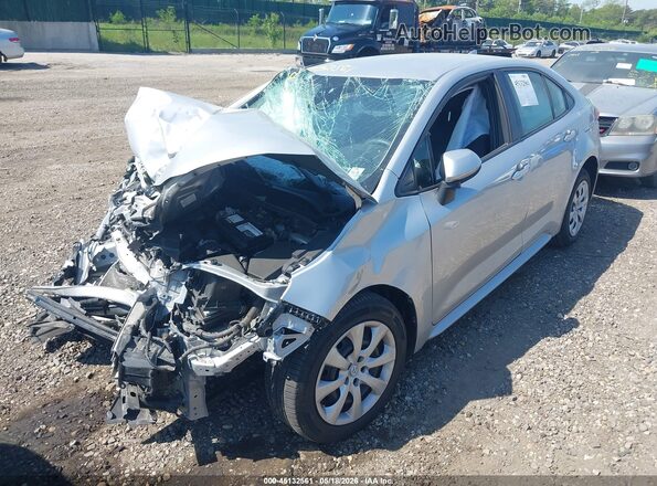 JTDEPMAE5MJ129645 2021 TOYOTA COROLLA Silver Առջևի ձախ երեք քառորդ տեսարան