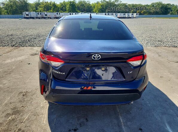 JTDEPMAE6MJ178014 2021 TOYOTA COROLLA Blue უკანა ხედი