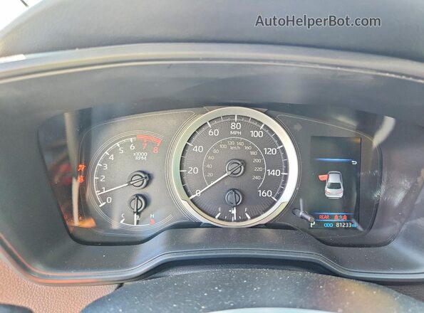 JTDEPMAE6MJ178014 2021 TOYOTA COROLLA Blue ხელსაწყოთა პანელის ხედი