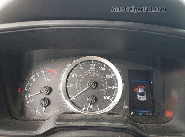 JTDEPMAE7NJ230333 2022 TOYOTA COROLLA Blue ხელსაწყოთა პანელის ხედი