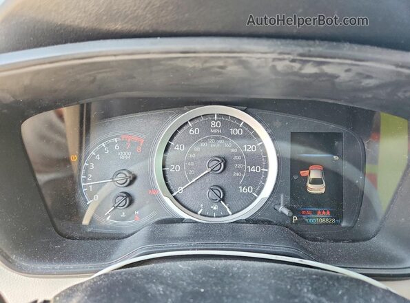 JTDEPRAE6LJ050836 2020 TOYOTA COROLLA Белый Вид щитка приборов