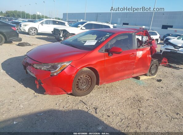 JTDEPRAE6LJ056409 2020 TOYOTA LL Red Առջևի ձախ երեք քառորդ տեսարան