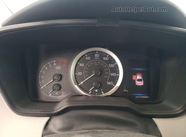 JTDEPRAE6LJ071444 2020 TOYOTA LL Silver Instrument cluster view