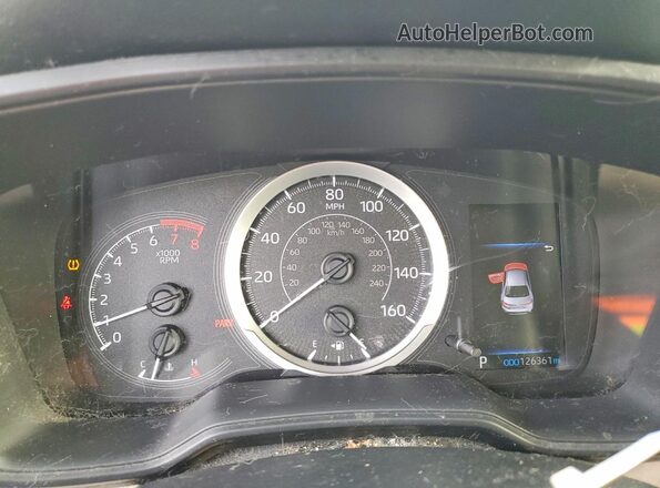 JTDEPRAE8LJ010385 2020 TOYOTA COROLLA Серебряный Вид щитка приборов