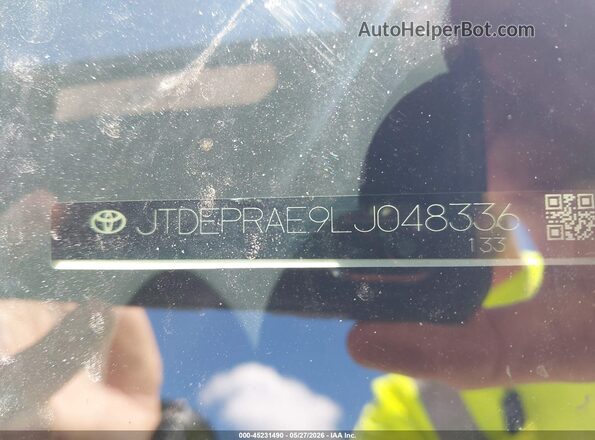 JTDEPRAE9LJ048336 2020 TOYOTA COROLLA White 