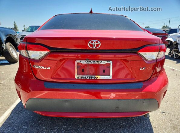 JTDEPRAE9LJ108020 2020 TOYOTA COROLLA Red Հետևի տեսք
