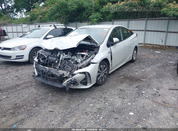 JTDKAMFP1M3165495 2021 TOYOTA PRIUS PRIME White Vista tres cuartos delantera izquierda