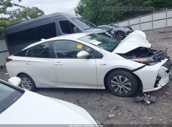 JTDKAMFP1M3165495 2021 TOYOTA PRIUS PRIME White Vista del cuadro de instrumentos