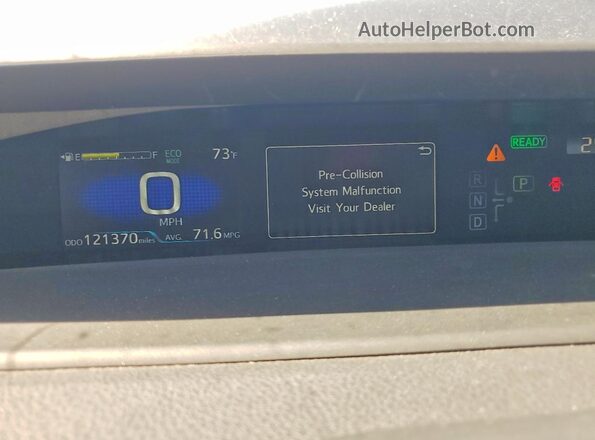 JTDKAMFP9M3187714 2021 TOYOTA PRIUS Gray 