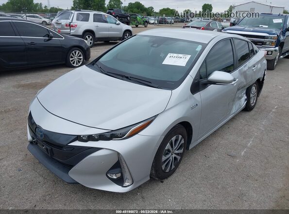 JTDKAMFP9M3190466 2021 TOYOTA PRIUS PRIME Silver Front left