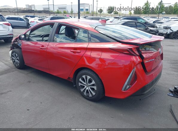 JTDKAMFPXM3166421 2021 TOYOTA PRIUS PRIME Red Rear left