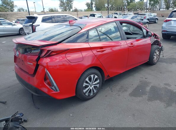 JTDKAMFPXM3166421 2021 TOYOTA PRIUS PRIME Red Rear right