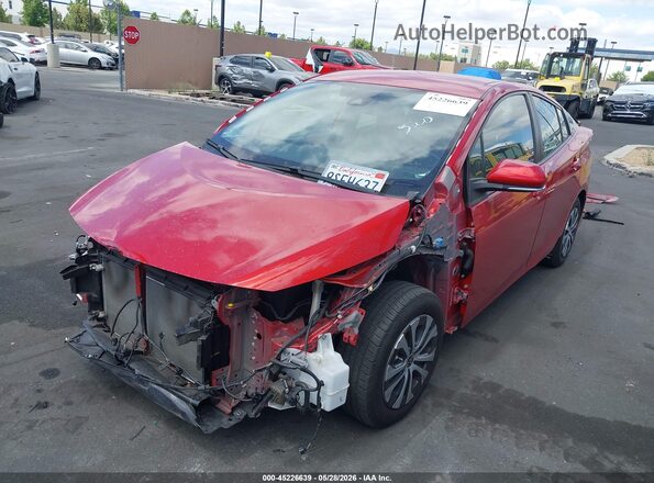 JTDKAMFPXM3166421 2021 TOYOTA PRIUS PRIME Red 