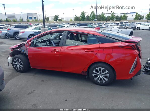 JTDKAMFPXM3166421 2021 TOYOTA PRIUS PRIME Red 