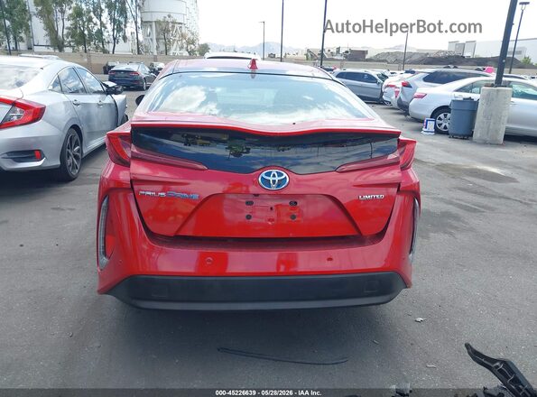 JTDKAMFPXM3166421 2021 TOYOTA PRIUS PRIME Red 