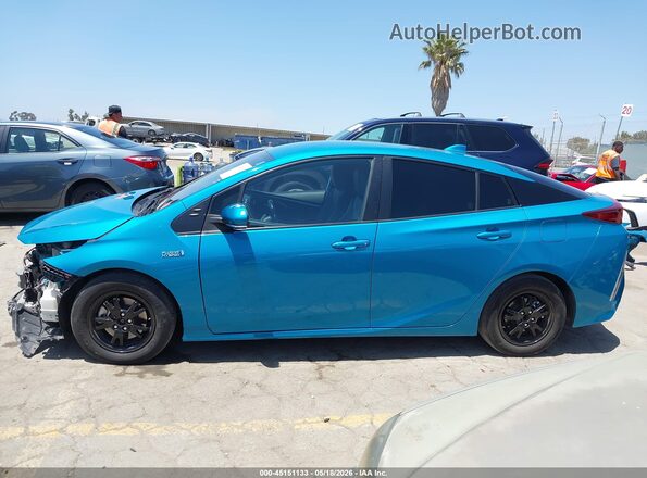 JTDKAMFPXM3170033 2021 TOYOTA PRIUS PRIME Teal 