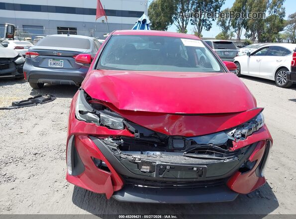 JTDKAMFPXN3222987 2022 TOYOTA PRIUS PRIME Red Instrument cluster view