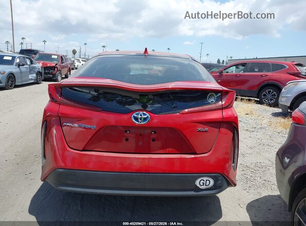 JTDKAMFPXN3222987 2022 TOYOTA PRIUS PRIME Red 