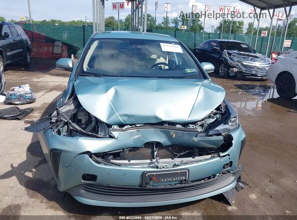 JTDKAMFU7M3128280 2021 TOYOTA PRIUS Light Blue ხელსაწყოთა პანელის ხედი