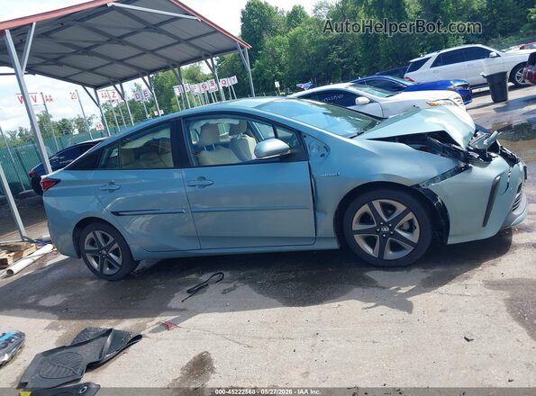 JTDKAMFU7M3128280 2021 TOYOTA PRIUS Light Blue უკანა სალონის ხედი