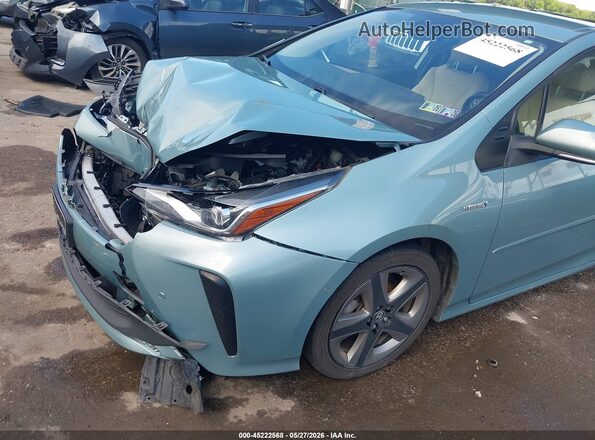JTDKAMFU7M3128280 2021 TOYOTA PRIUS Light Blue 