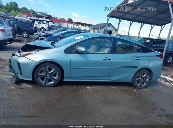 JTDKAMFU7M3128280 2021 TOYOTA PRIUS Light Blue სალონის 360-გრადუსიანი ხედი